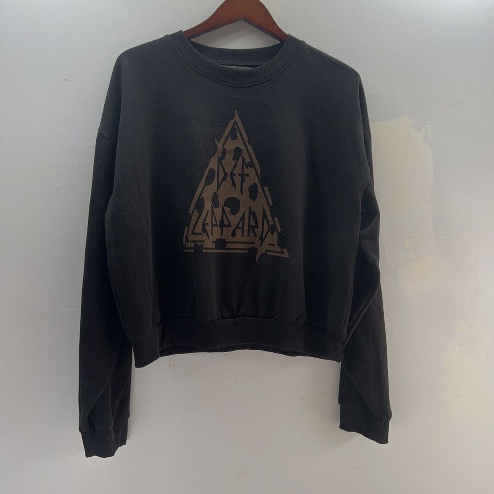Def Leppard Crew Neck Sweatshirt Classic Logo Women’s Size XXL